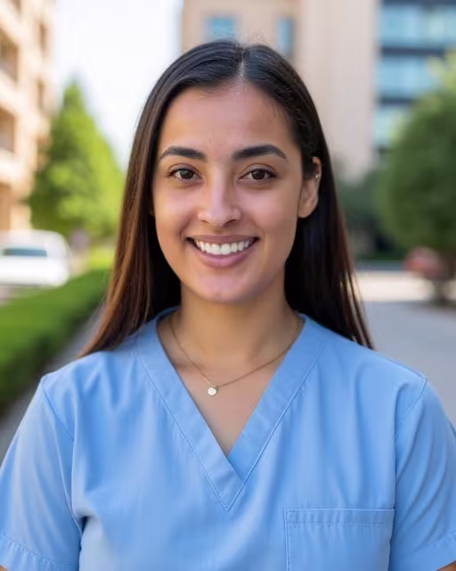 Outdoor hospital scrubs female