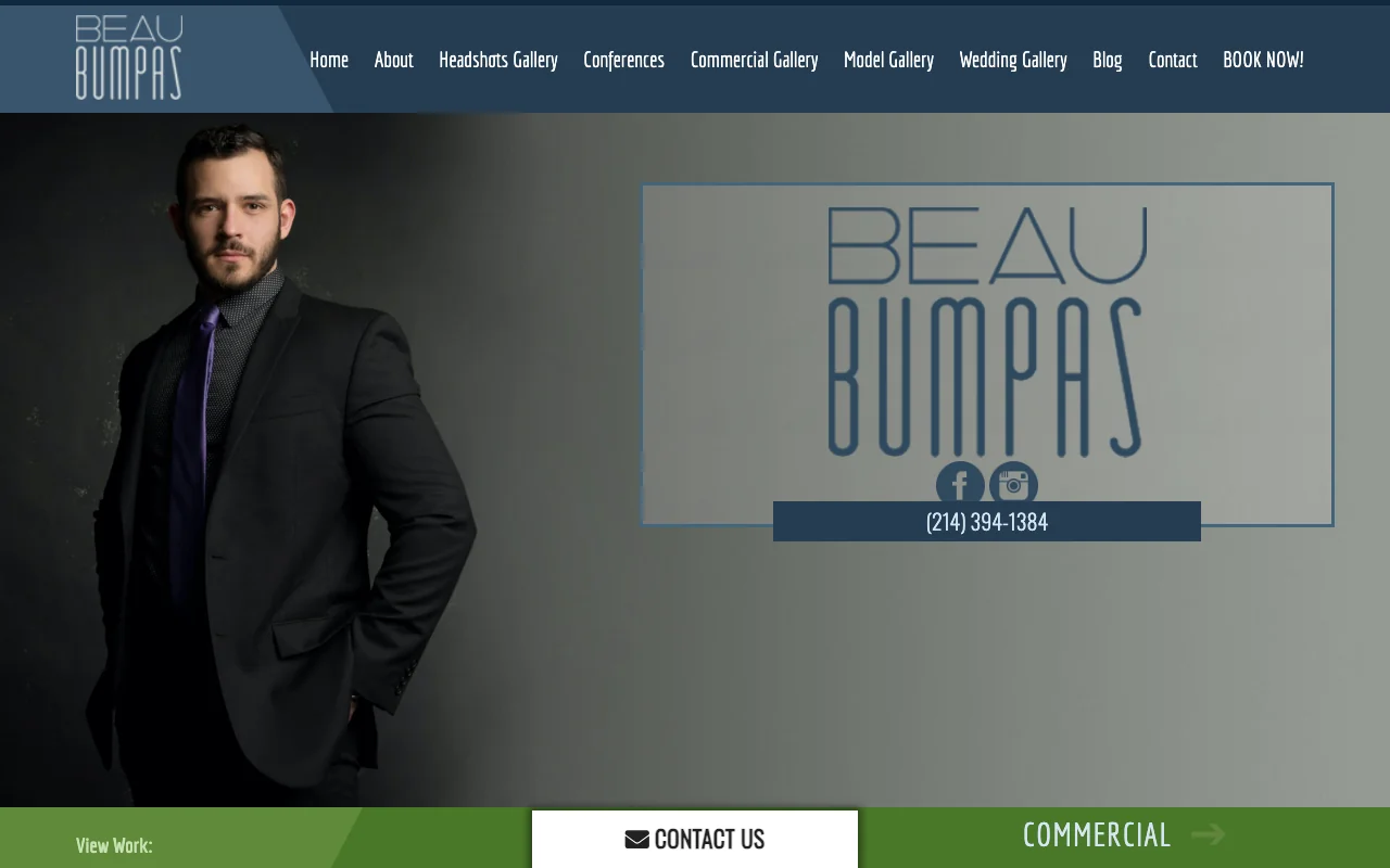 Beau Bumpas Photography website