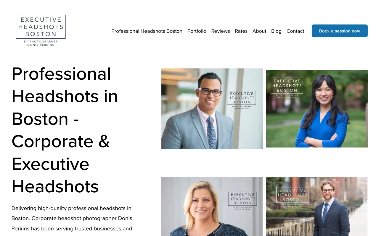 Boston Executive Headshots website
