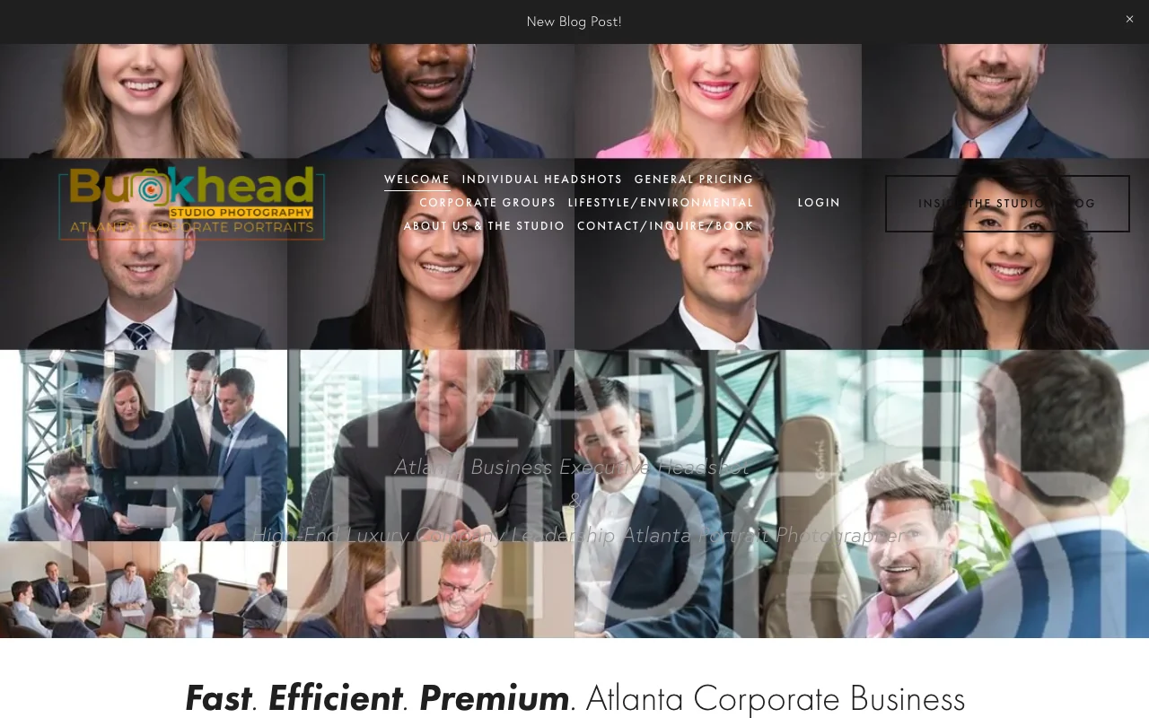 Buckhead Studio Photography website