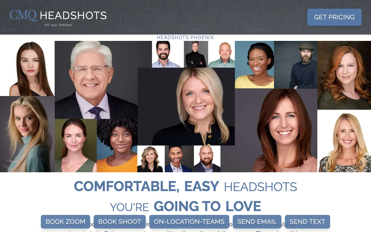 CMQ Headshots website