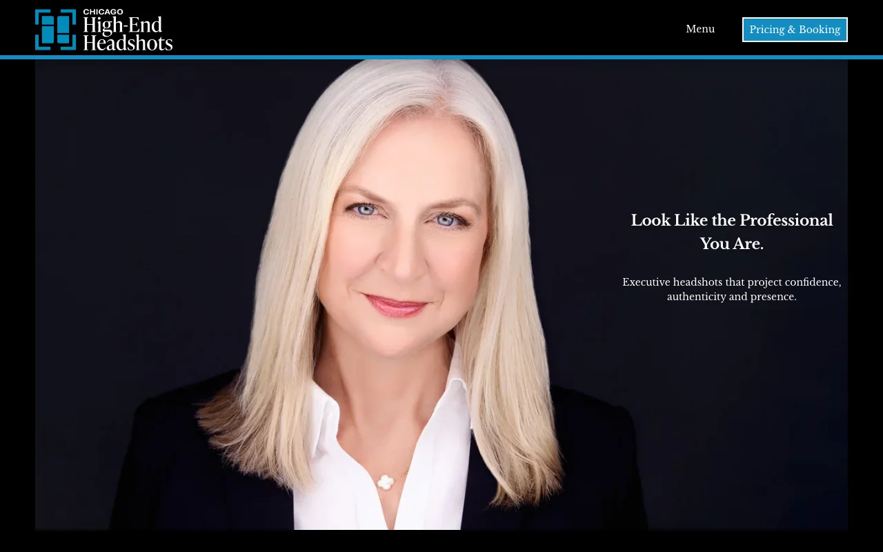 Chicago High-End Headshots website