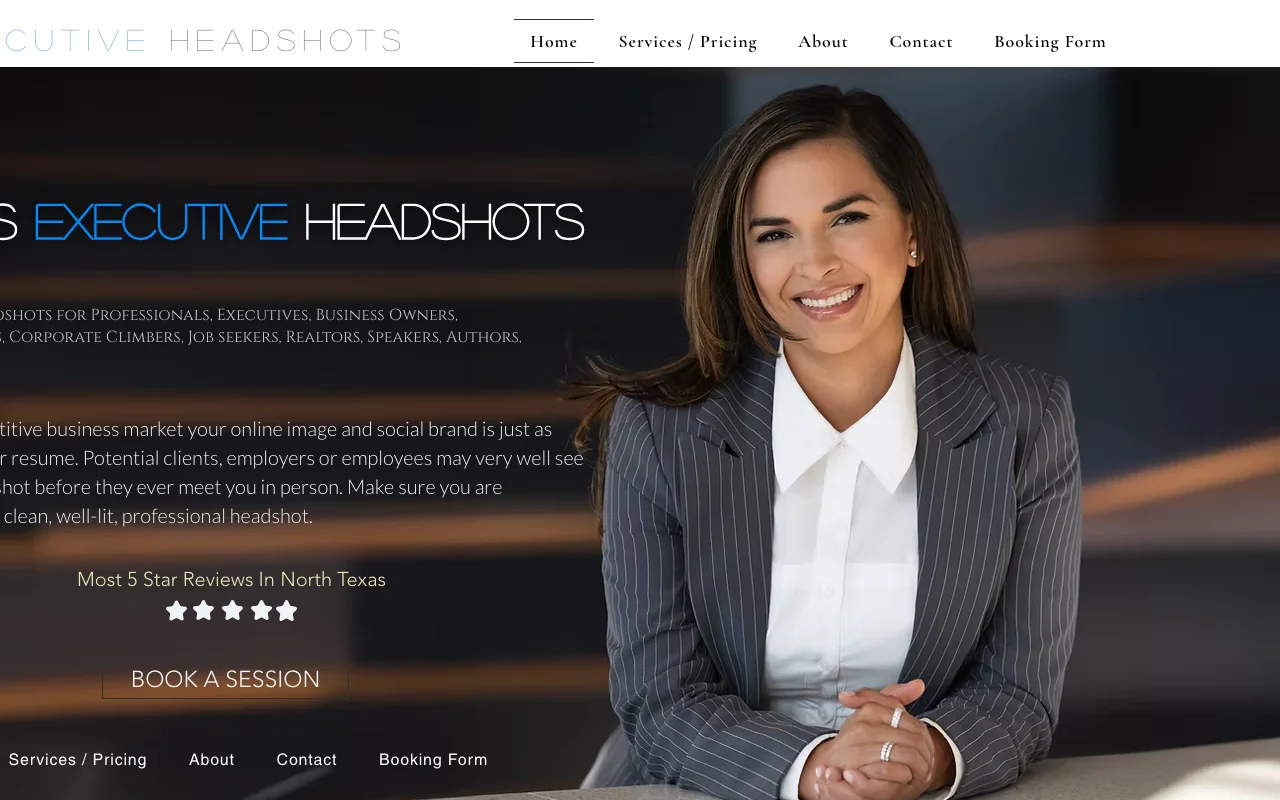 Dallas Executive Headshots website
