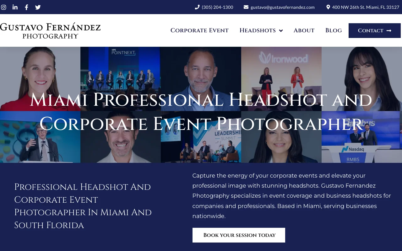 Gustavo Fernandez Photography website