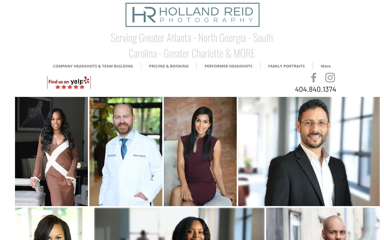 Holland Reid Photography website
