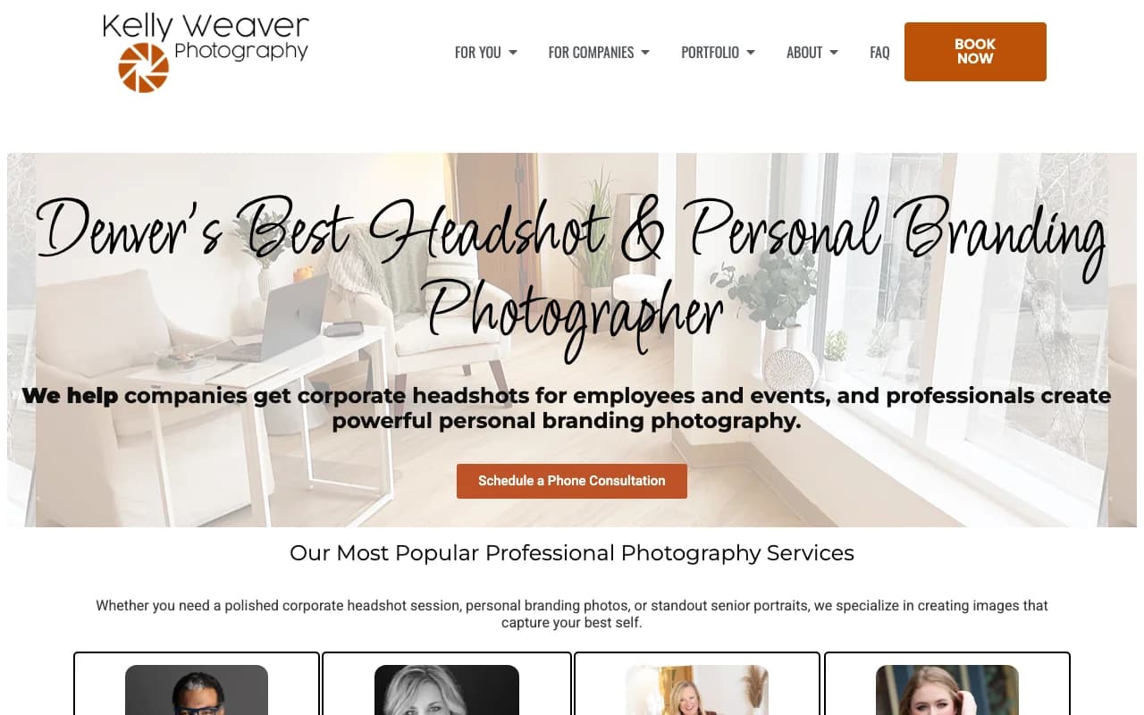 Kelly Weaver Photography website