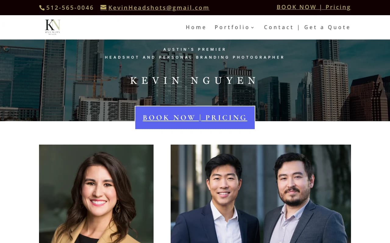 Kevin Nguyen Headshots website