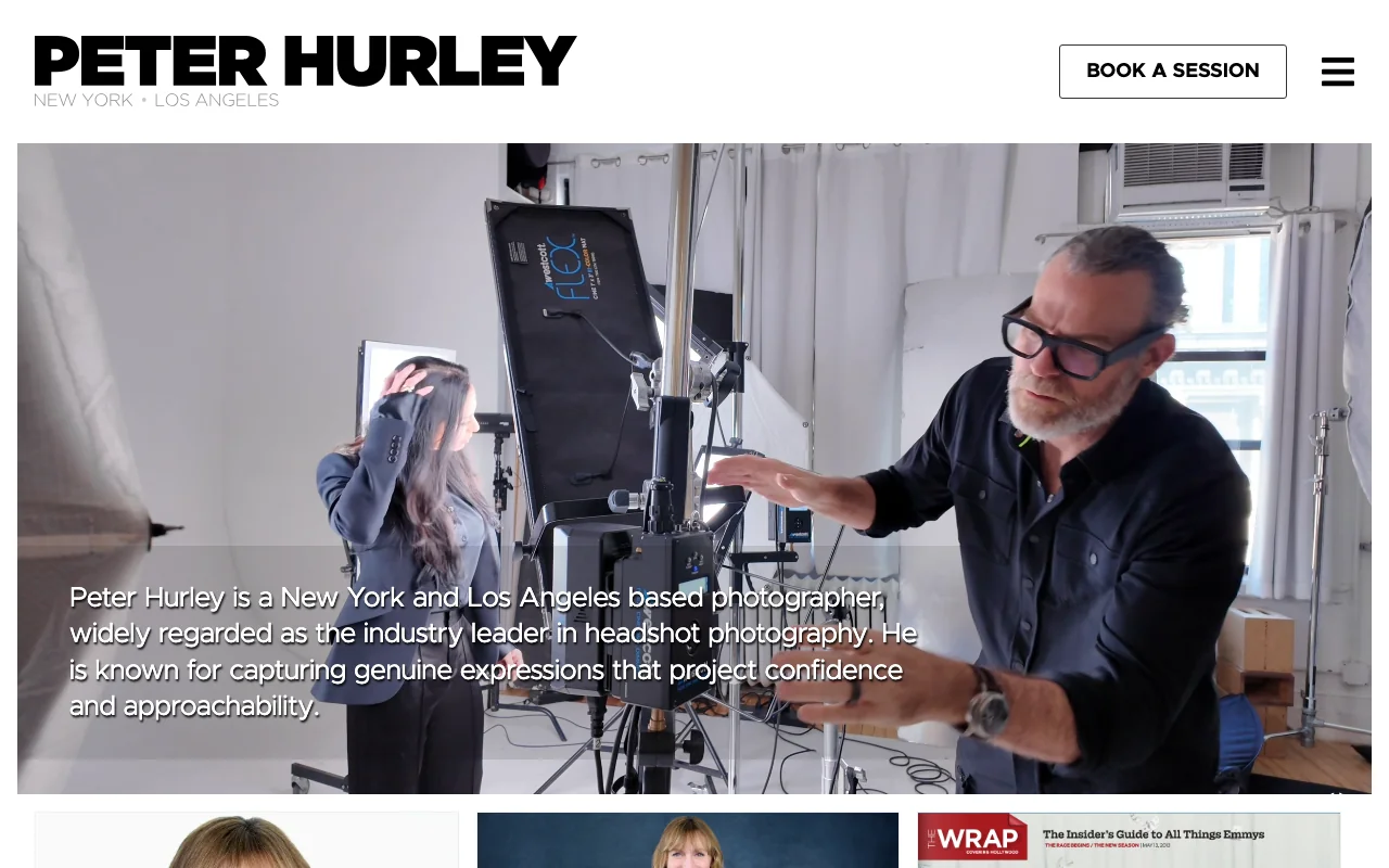 Peter Hurley Photography website