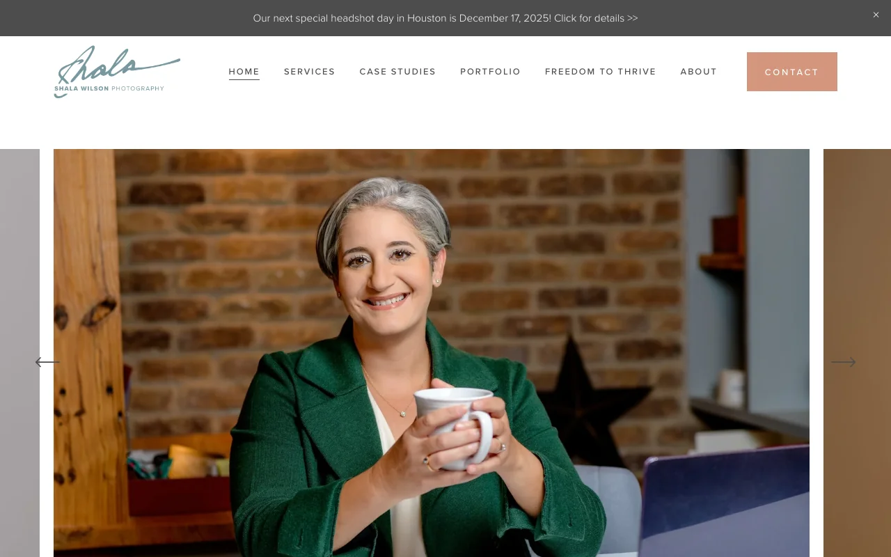 Shala Photography website