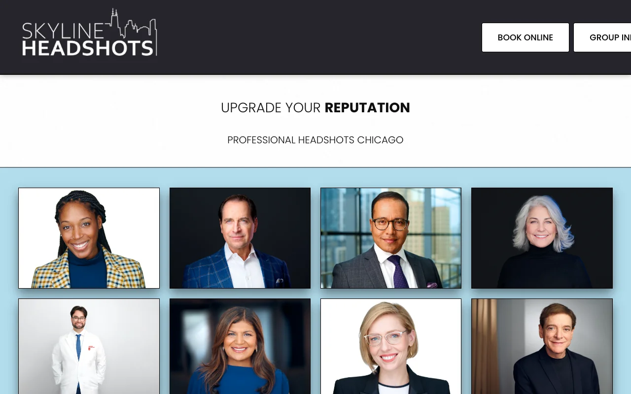 Skyline Headshots website