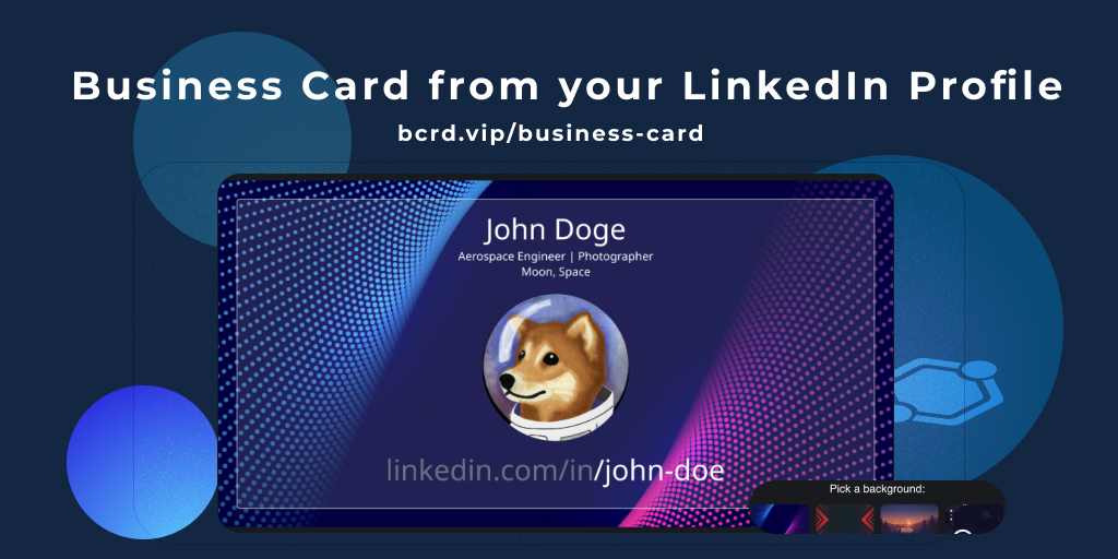LinkedIn Business Card